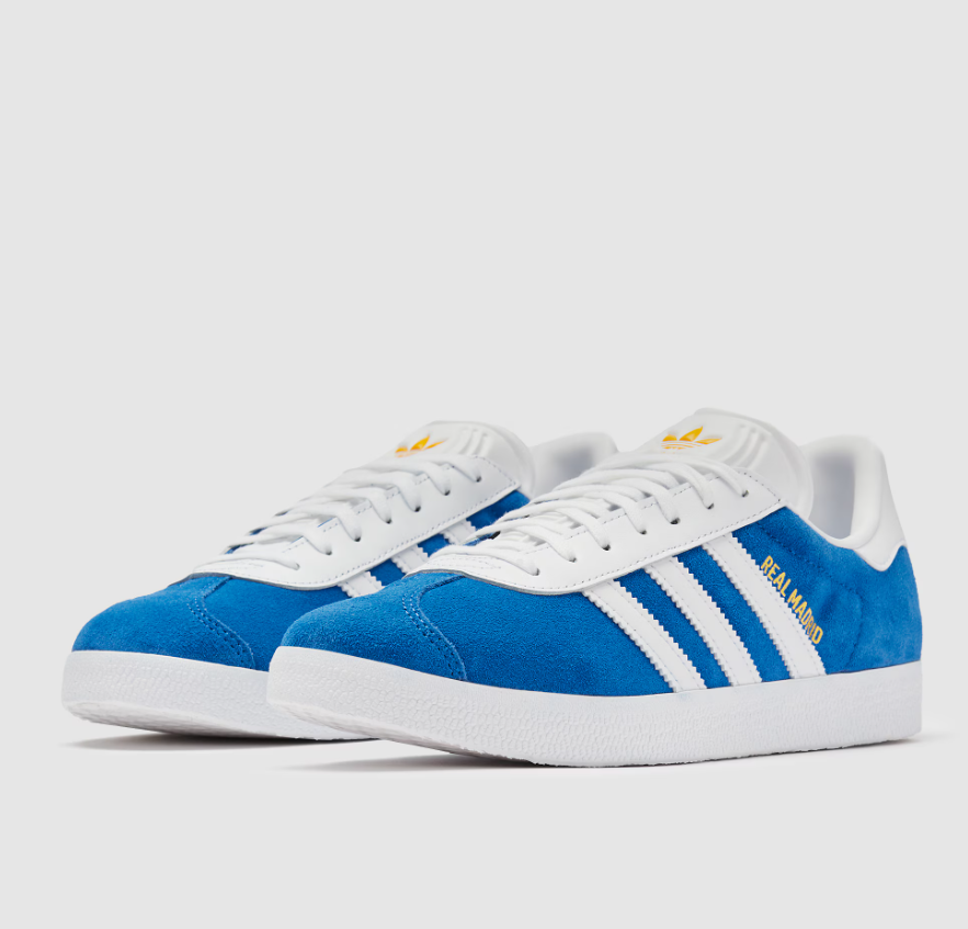 adidas Gazelle Real Madrid Edition Shoes - Blue Bird/Cloud White/Crew Yellow