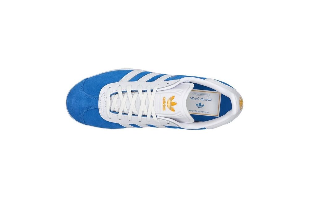 adidas Gazelle Real Madrid Edition Shoes - Blue Bird/Cloud White/Crew Yellow