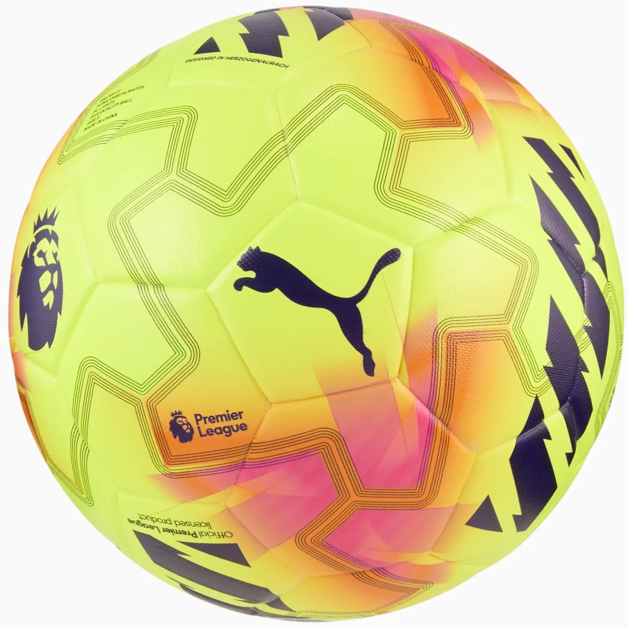 Puma Premier League 2025 - 26  Orbita FIFA Quality Match Lights Ball - Fluo Yellow/Multicolor