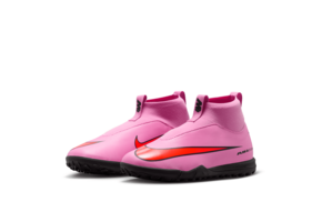 Nike Jr Zoom Mercurial Superfly 10 Academy TF Turf Shoes - Magic Flamingo/Total Crimson/Black