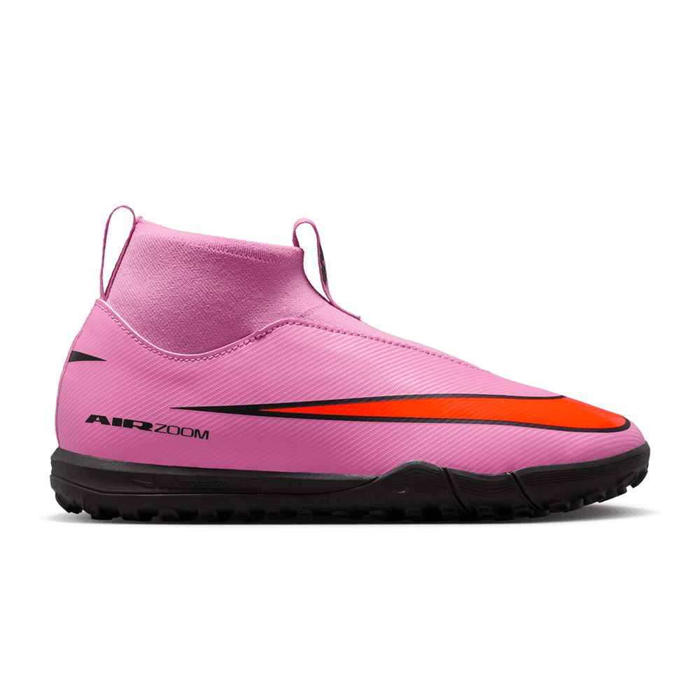 Nike Jr Zoom Mercurial Superfly 10 Academy TF Turf Shoes - Magic Flamingo/Total Crimson/Black