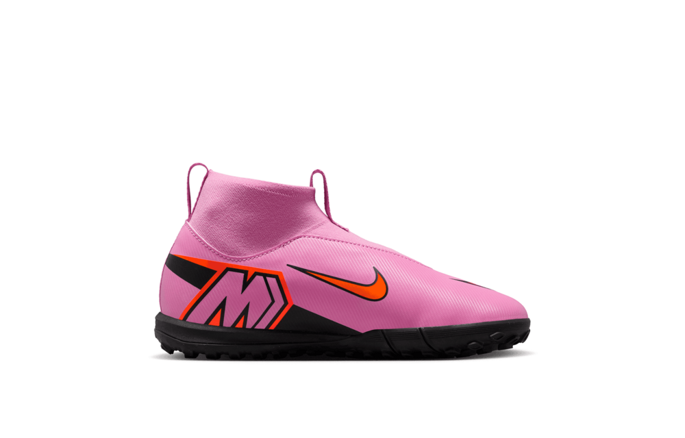 Nike Jr Zoom Mercurial Superfly 10 Academy TF Turf Shoes - Magic Flamingo/Total Crimson/Black