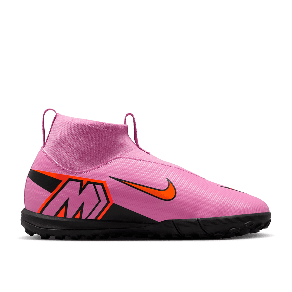 Nike Jr Zoom Mercurial Superfly 10 Academy TF Turf Shoes - Magic Flamingo/Total Crimson/Black
