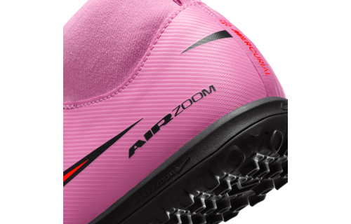 Nike Jr Zoom Mercurial Superfly 10 Academy TF Turf Shoes - Magic Flamingo/Total Crimson/Black