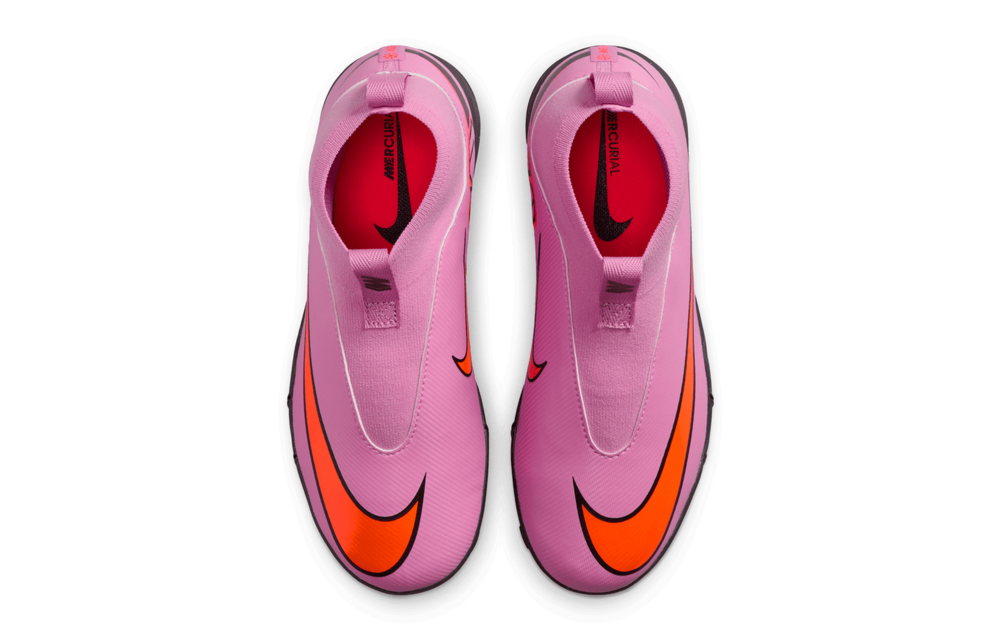 Nike Jr Zoom Mercurial Superfly 10 Academy TF Turf Shoes - Magic Flamingo/Total Crimson/Black