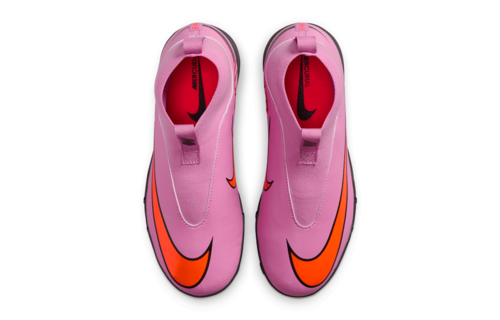 Nike Jr Zoom Mercurial Superfly 10 Academy TF Turf Shoes - Magic Flamingo/Total Crimson/Black