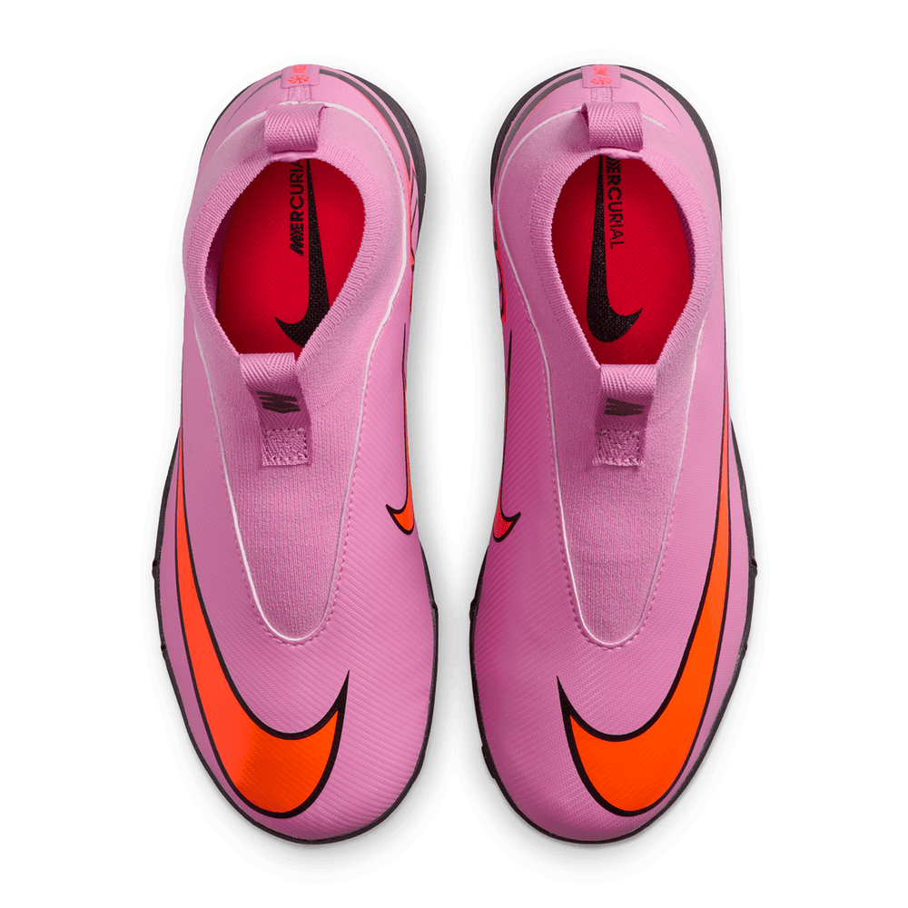 Nike Jr Zoom Mercurial Superfly 10 Academy TF Turf Shoes - Magic Flamingo/Total Crimson/Black