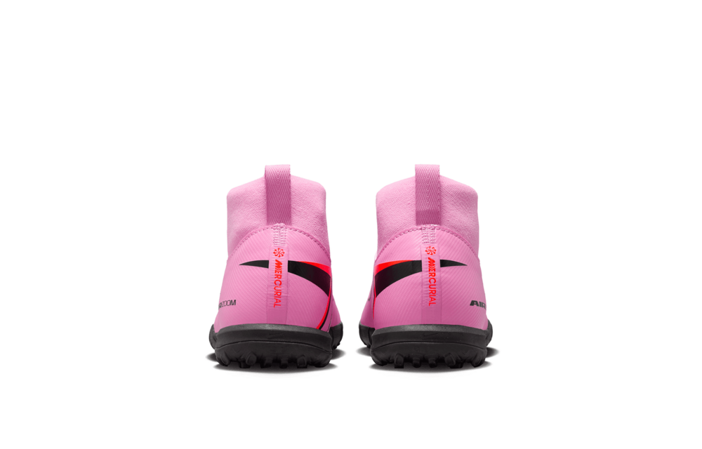 Nike Jr Zoom Mercurial Superfly 10 Academy TF Turf Shoes - Magic Flamingo/Total Crimson/Black