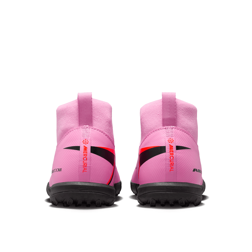 Nike Jr Zoom Mercurial Superfly 10 Academy TF Turf Shoes - Magic Flamingo/Total Crimson/Black