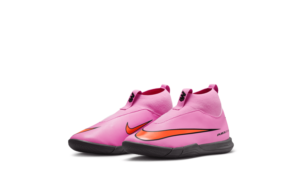 Nike Jr Zoom Mercurial Superfly 10 Academy IC Indoor Shoes - Magic Flamingo/Total Crimson/Black