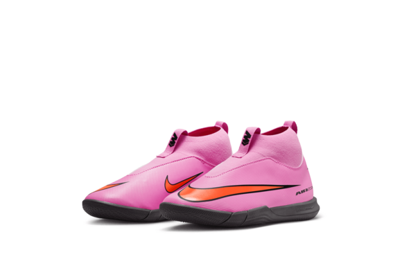 Nike Jr Zoom Mercurial Superfly 10 Academy IC Indoor Shoes - Magic Flamingo/Total Crimson/Black