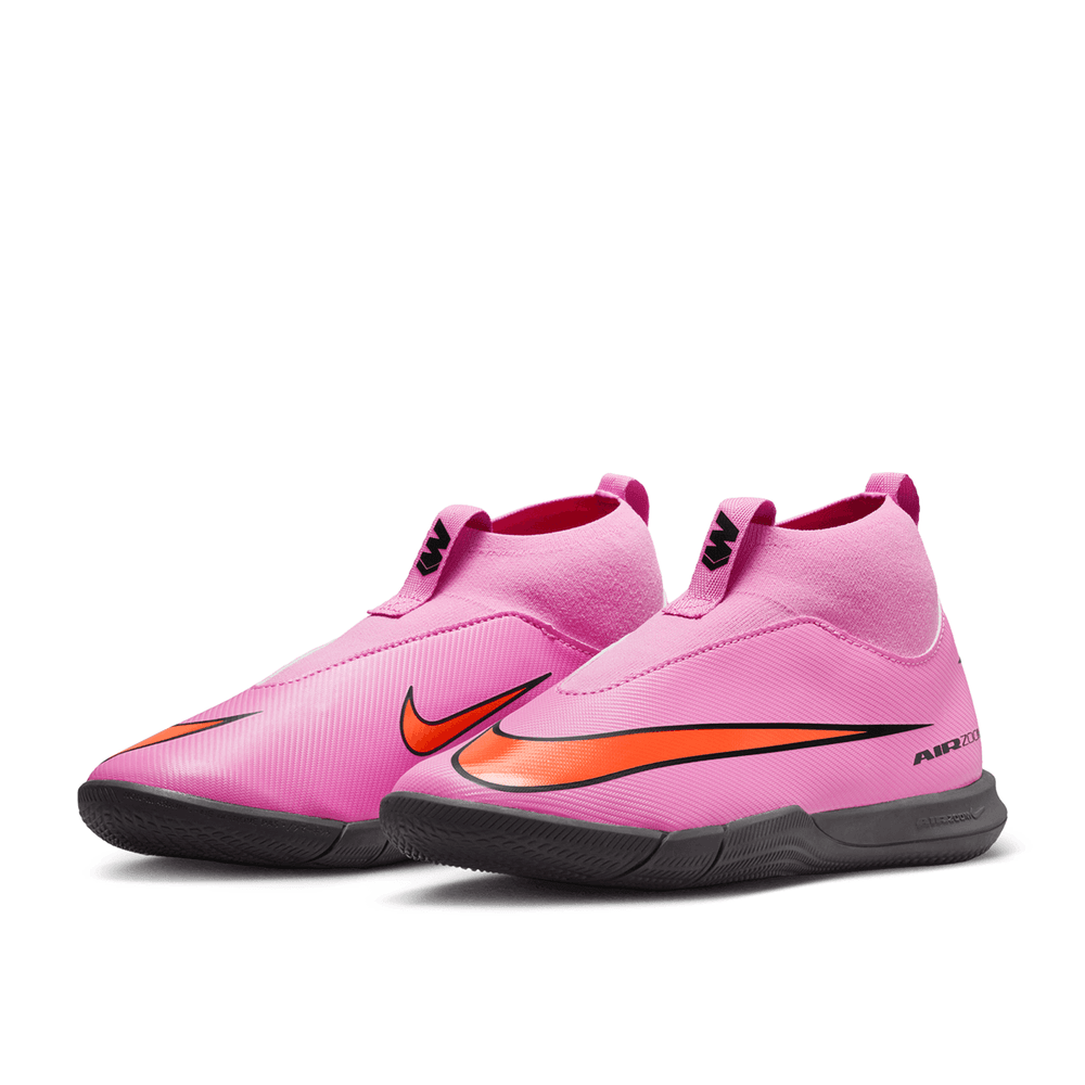 Nike Jr Zoom Mercurial Superfly 10 Academy IC Indoor Shoes - Magic Flamingo/Total Crimson/Black