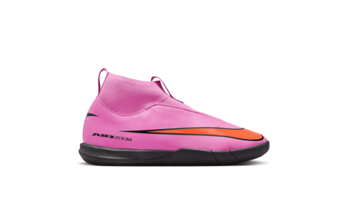 Nike Jr Zoom Mercurial Superfly 10 Academy IC Indoor Shoes - Magic Flamingo/Total Crimson/Black