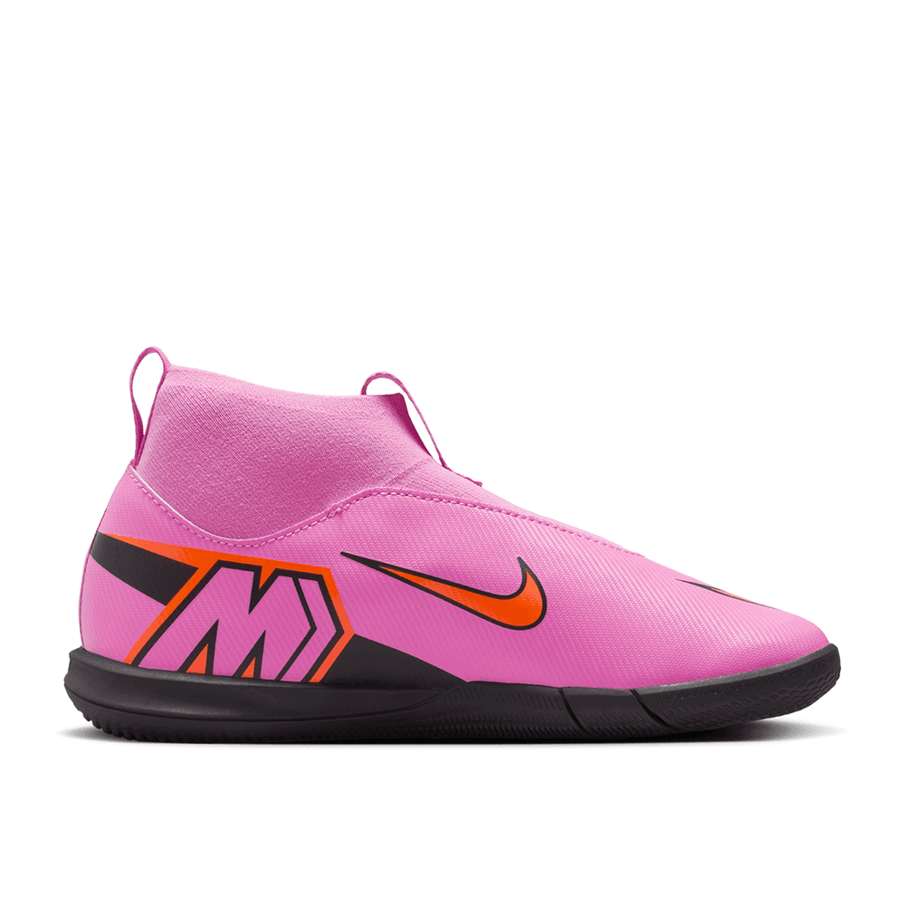 Nike Jr Zoom Mercurial Superfly 10 Academy IC Indoor Shoes - Magic Flamingo/Total Crimson/Black