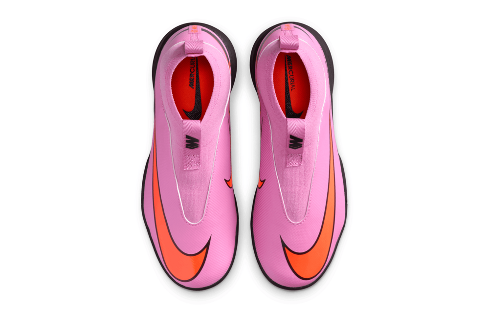 Nike Jr Zoom Mercurial Superfly 10 Academy IC Indoor Shoes - Magic Flamingo/Total Crimson/Black