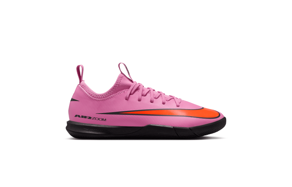 Nike Jr. Zoom Mercurial Vapor 16 Academy IC Indoor Shoes- Magic Flamingo/Total Crimson/Black