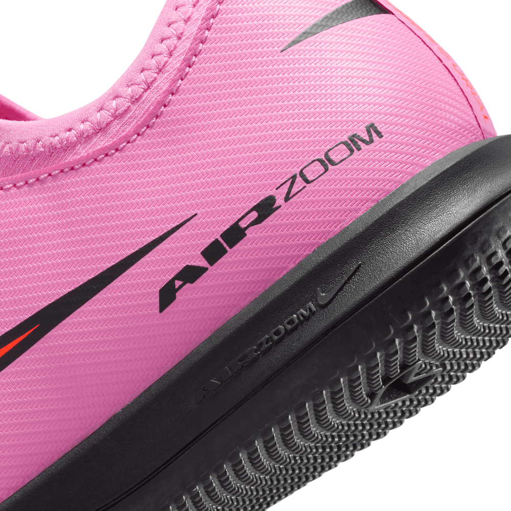 Nike Jr. Zoom Mercurial Vapor 16 Academy IC Indoor Shoes- Magic Flamingo/Total Crimson/Black
