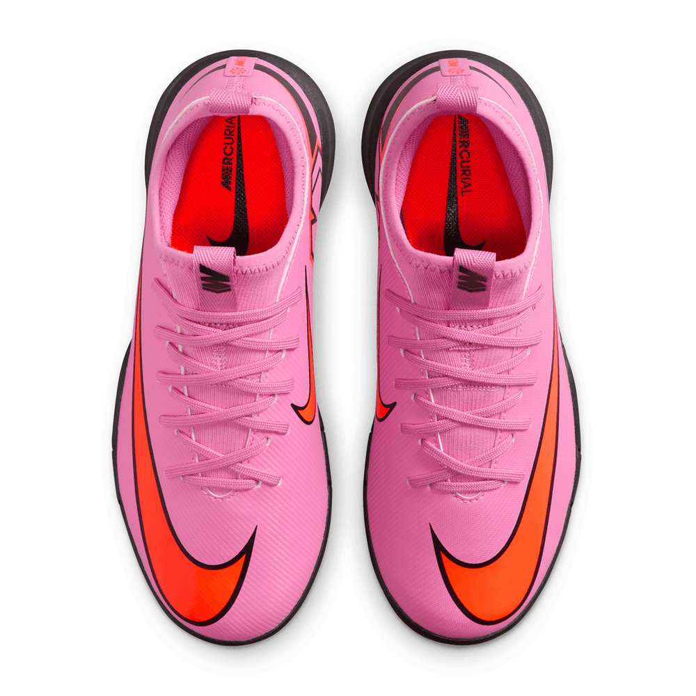 Nike Jr. Zoom Mercurial Vapor 16 Academy IC Indoor Shoes- Magic Flamingo/Total Crimson/Black