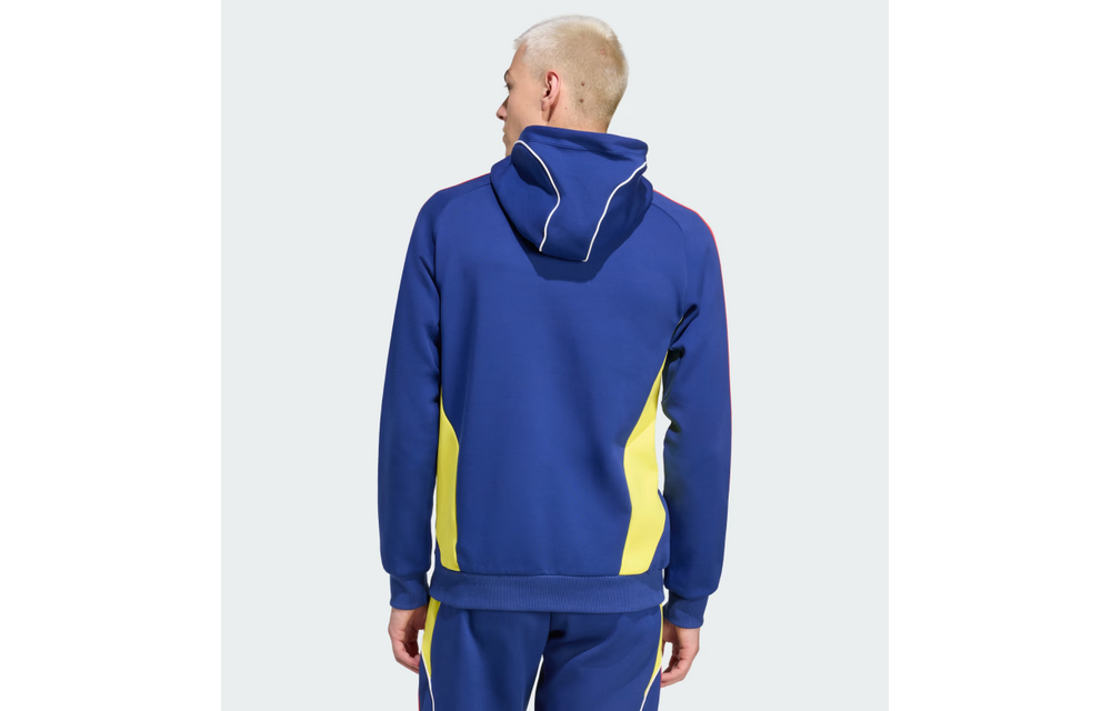 adidas Arsenal 2025 - 26 Urban Purist Doubleknit Hoodie - Victory Blue/Bright Yellow/Bright Cyan