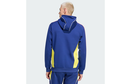 adidas Arsenal 2025 - 26 Urban Purist Doubleknit Hoodie - Victory Blue/Bright Yellow/Bright Cyan