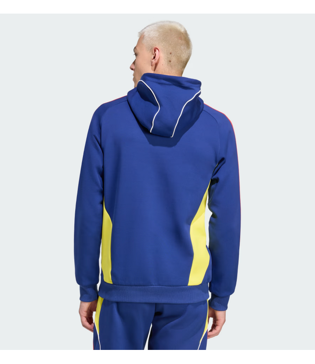 adidas adidas Arsenal 2025 - 26 Urban Purist Doubleknit Hoodie - Victory Blue/Bright Yellow/Bright Cyan