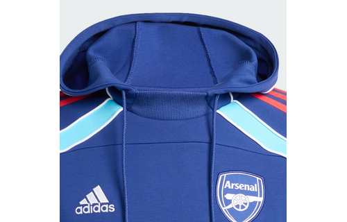 adidas Arsenal 2025 - 26 Urban Purist Doubleknit Hoodie - Victory Blue/Bright Yellow/Bright Cyan