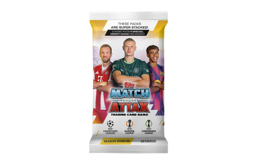 Topps 2025 -26 Match Attax UEFA Club Champions League Trading Cards - Eco Blaster Pack (36 Cards + 2 LE)