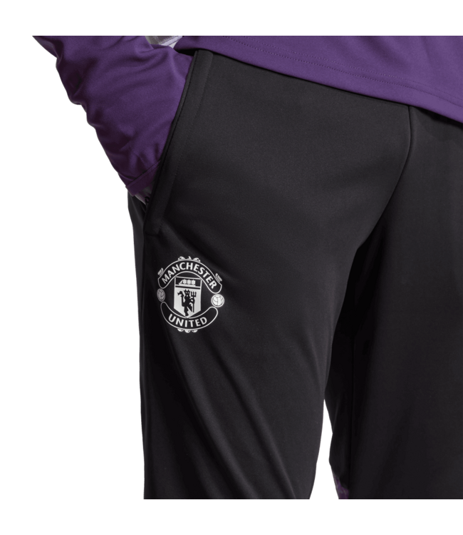 adidas adidas Manchester United 2025 -26 Tiro Competition Training Pants - Black/Aurora Plum