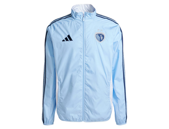 adidas Sporting Kansas City MLS 2025 - 26 Reversible Anthem Jacket - Glow Blue/White
