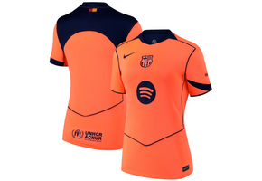 Nike Womens Barcelona 2025 - 26 Third Jersey - Bright Mango/Midnight Navy