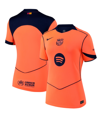 Nike Nike Womens Barcelona 2025 - 26 Third Jersey - Bright Mango/Midnight Navy