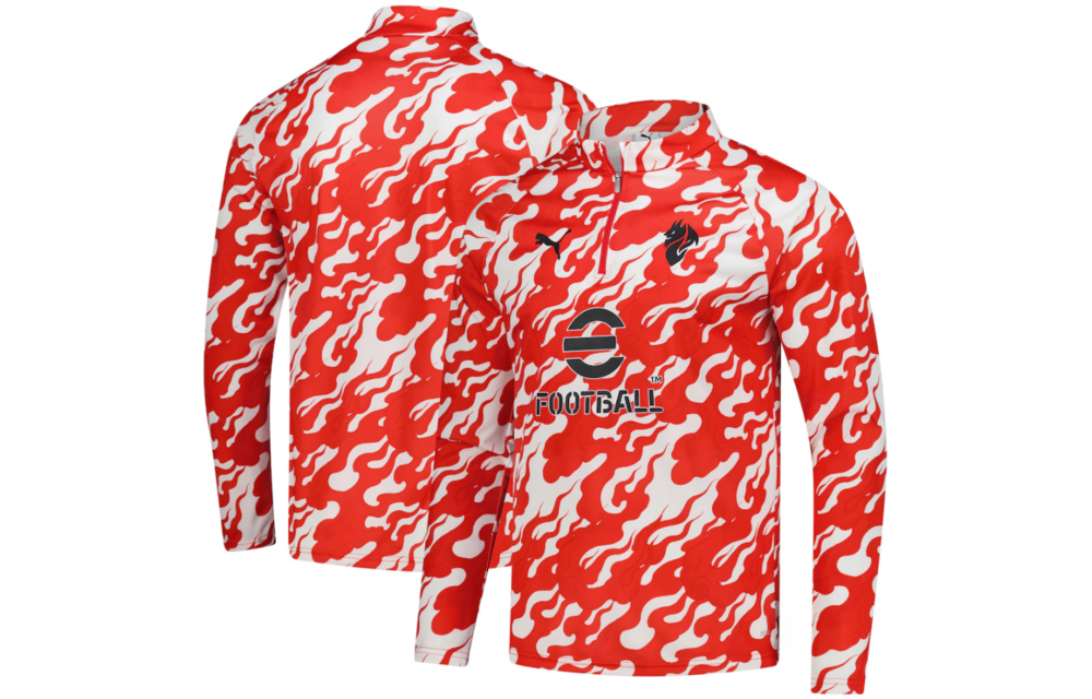 Puma AC Milan 2025 - 26 Quarter Zip Training Top - White/Red