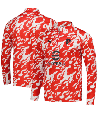Puma Puma AC Milan 2025 - 26 Quarter Zip Training Top - White/Red