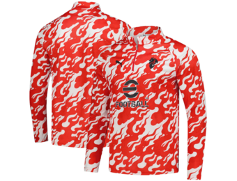 Puma AC Milan 2025 - 26 Quarter Zip Training Top - White/Red