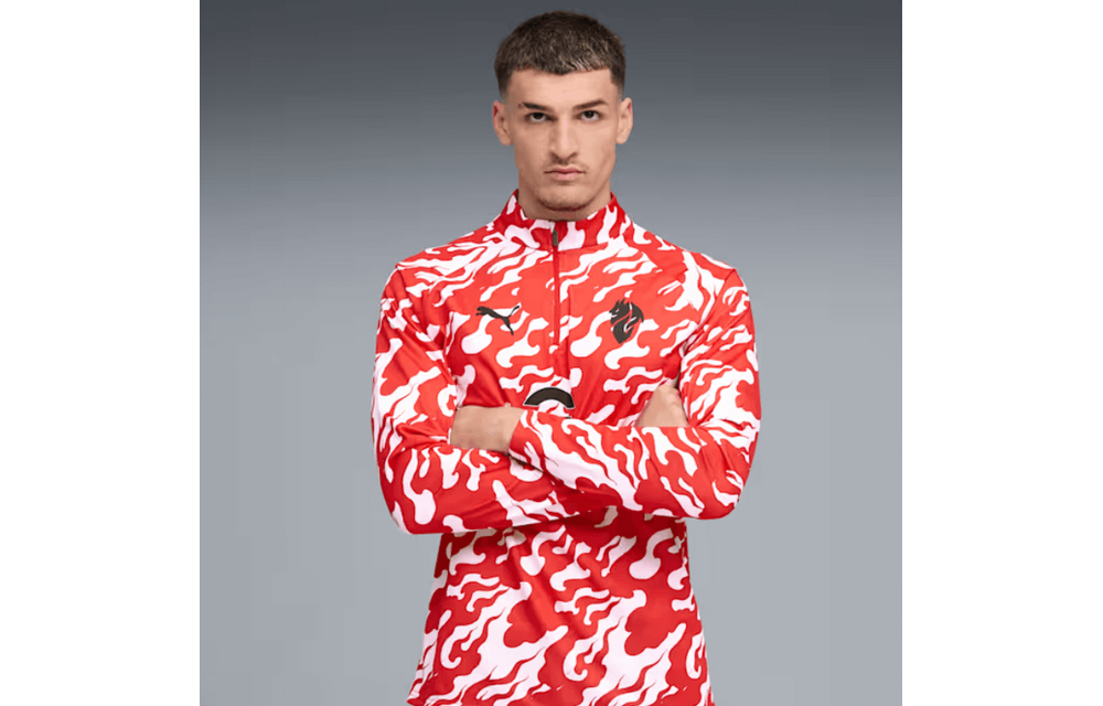 Puma AC Milan 2025 - 26 Quarter Zip Training Top - White/Red