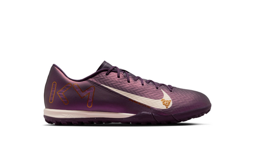 Nike Zoom Mercurial Vapor 16 KM Mbappe Academy TF Turf Soccer Shoes - Grand Purple/Pale Ivory
