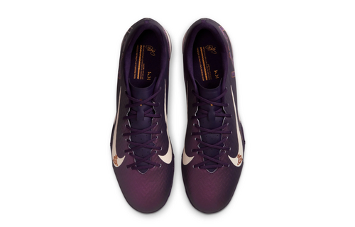 Nike Zoom Mercurial Vapor 16 KM Mbappe Academy TF Turf Soccer Shoes - Grand Purple/Pale Ivory