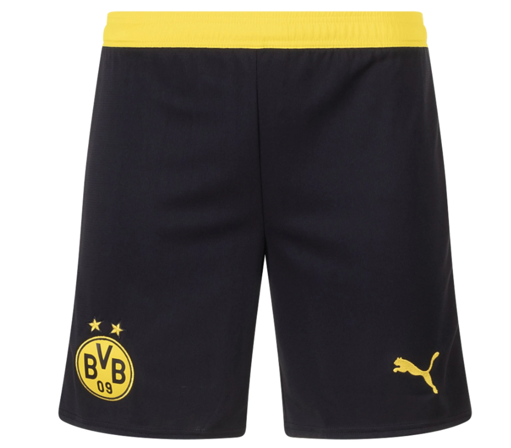 Puma BVB Borussia Dortmund 2025 - 26 Home Shorts - Black/Yellow