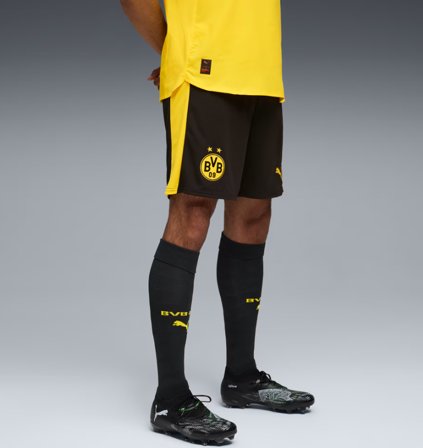 Puma BVB Borussia Dortmund 2025 - 26 Home Shorts - Black/Yellow