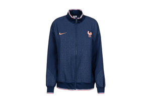 Nike France Euro 2025 AWF Anthem Jacket - Blue Void/Light Madder Root
