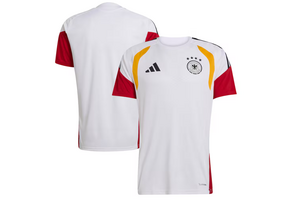adidas Germany World Cup 2026 Tiro Prematch Training Jersey - White/Red/Yellow