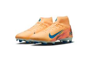 Nike Zoom Mercurial Superfly 10 KM Mbappe Academy FG / MG - Melon Tint/Igloo/Neo Turquoise