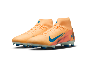 Nike Zoom Mercurial Superfly 10 KM Mbappe Academy FG / MG - Melon Tint/Igloo/Neo Turquoise