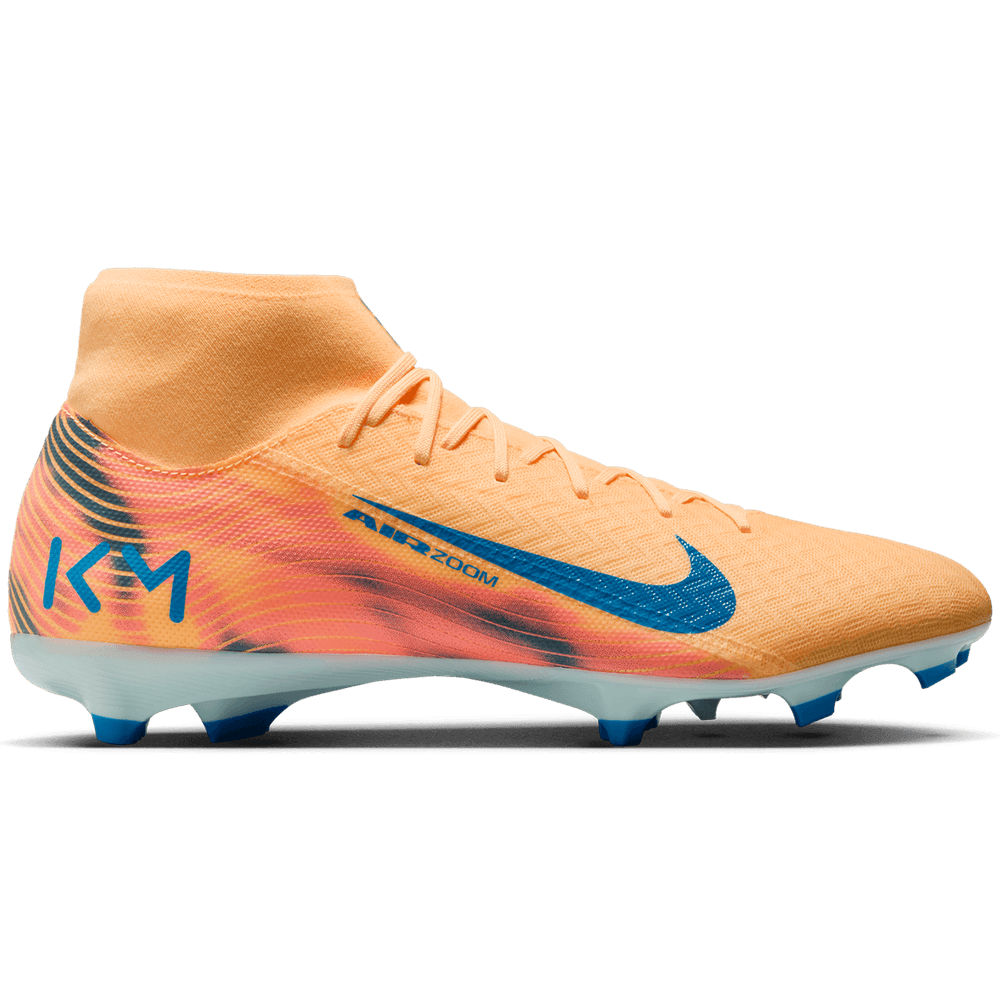 Nike Zoom Mercurial Superfly 10 KM Mbappe Academy FG / MG - Melon Tint/Igloo/Neo Turquoise