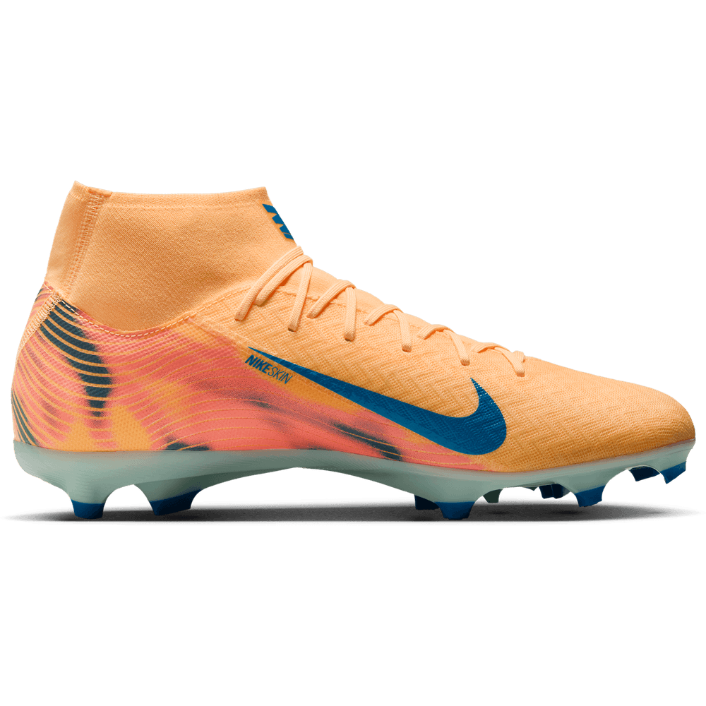 Nike Zoom Mercurial Superfly 10 KM Mbappe Academy FG / MG - Melon Tint/Igloo/Neo Turquoise