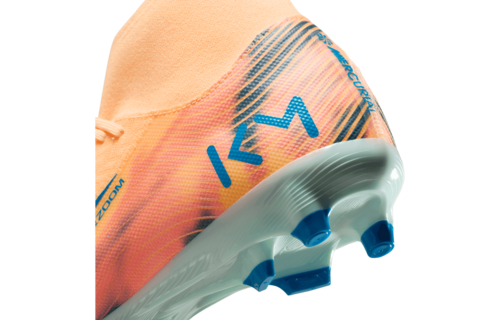 Nike Zoom Mercurial Superfly 10 KM Mbappe Academy FG / MG - Melon Tint/Igloo/Neo Turquoise