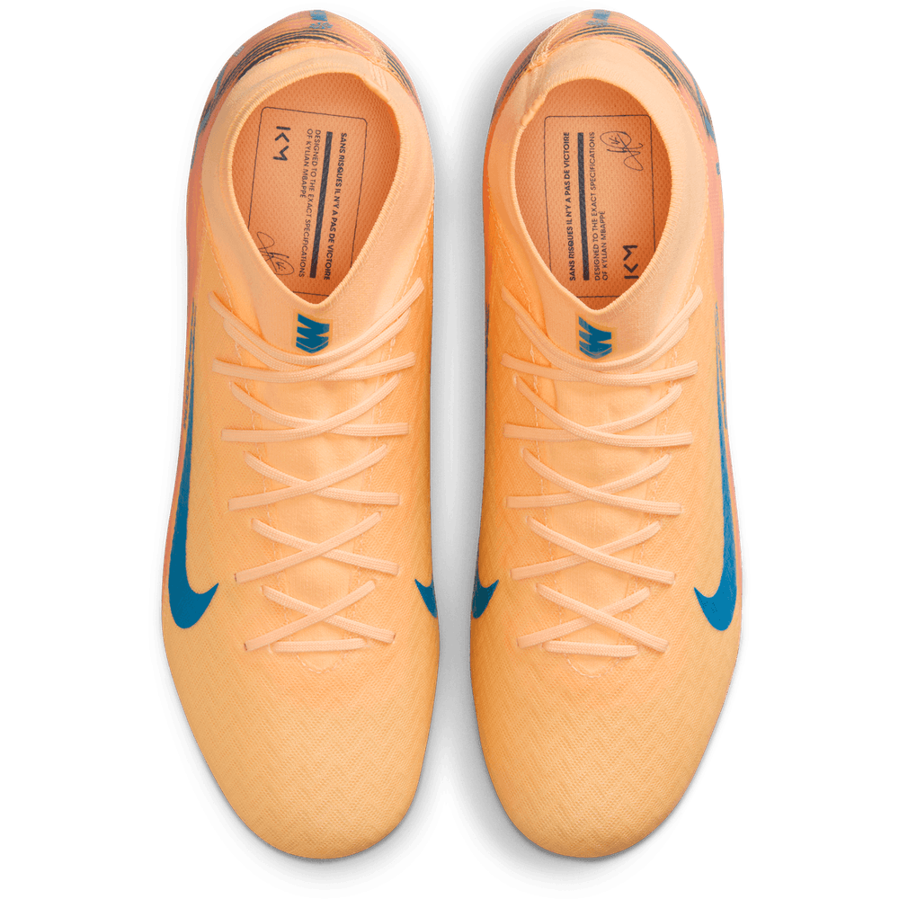 Nike Zoom Mercurial Superfly 10 KM Mbappe Academy FG / MG - Melon Tint/Igloo/Neo Turquoise