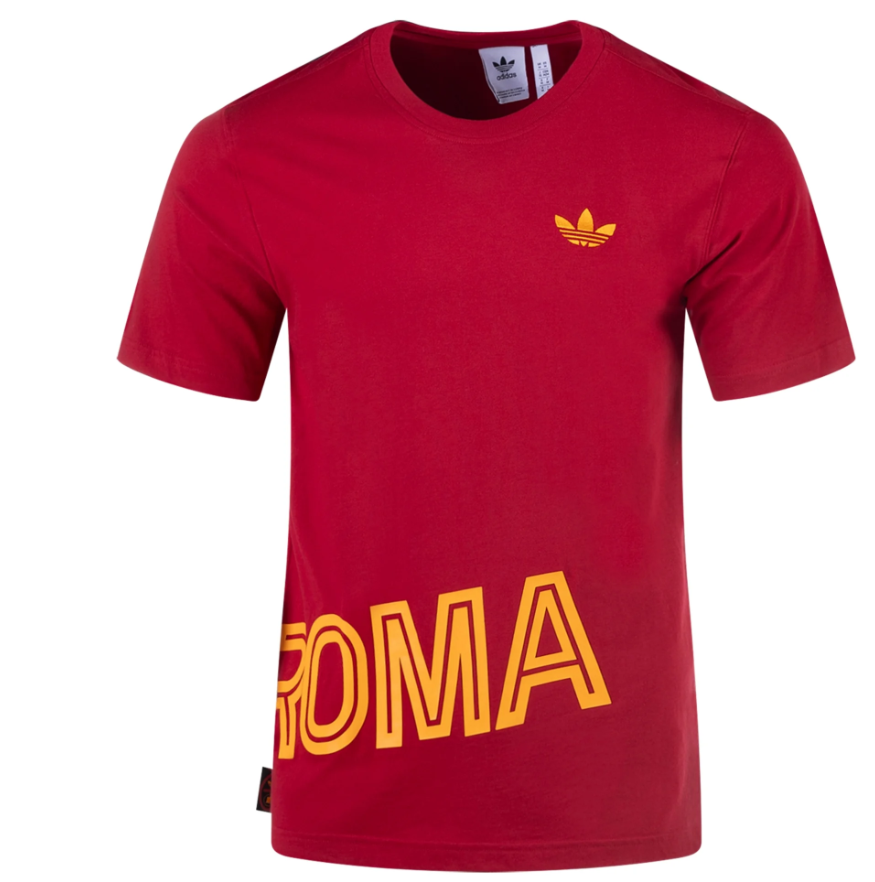 adidas AS Roma 2025 - 26 Originals Graphic Tee Shirt - Red