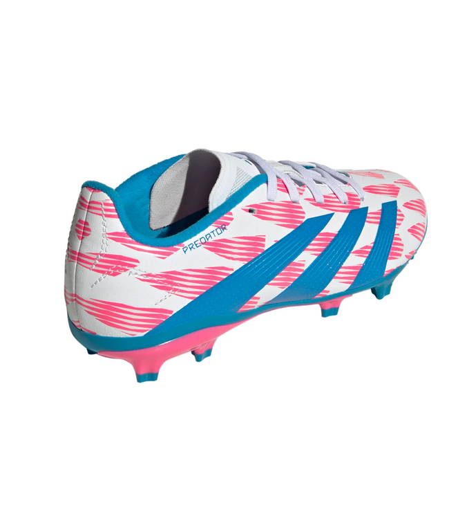 adidas adidas Jr Predator League TF FG Soccer Shoes - Cloud White/Solar Blue/Pink