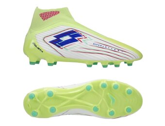 Lotto Solista 100 VIII FG / MG Soccer Shoes - Sunny Lime/Surf /White